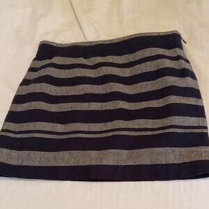 Vintage GAP Women's Size 2 Black and Gray Striped Mini Skirt